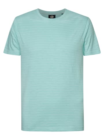 Petrol Industries Gestreiftes T-Shirt Beachside in Blau