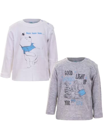 Disney Babyshirts Grau 2er-Pack Langarm hautfreundlich 100% Baumwolle in Grau