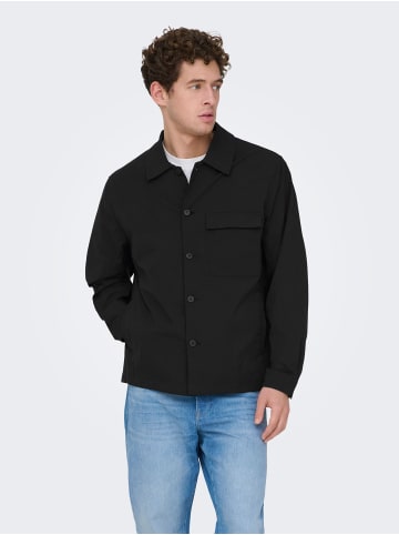 ONLY & SONS Overshirt in Black