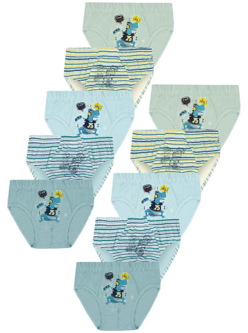 LOREZA 10er Set Slips - Dino - Bunt