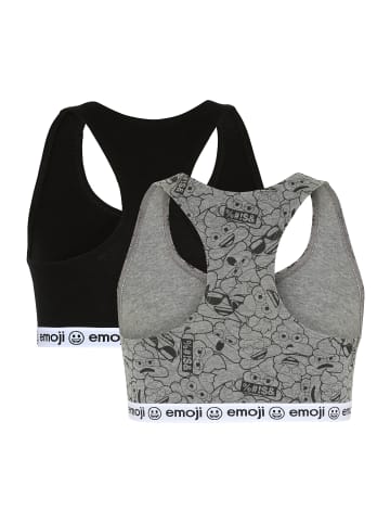 emoji Bustier in Grau