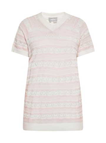 Usha Damen Shirt in Zartrosa Wollweiss