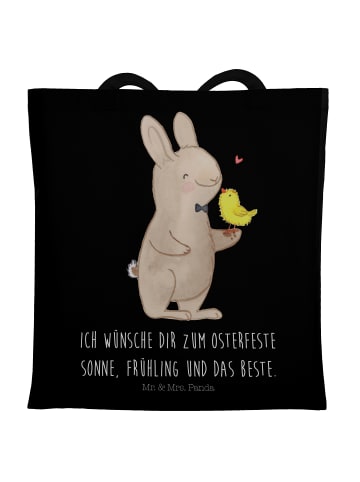 Mr. & Mrs. Panda schulterbeutel Hase Küken mit Spruch in Schwarz