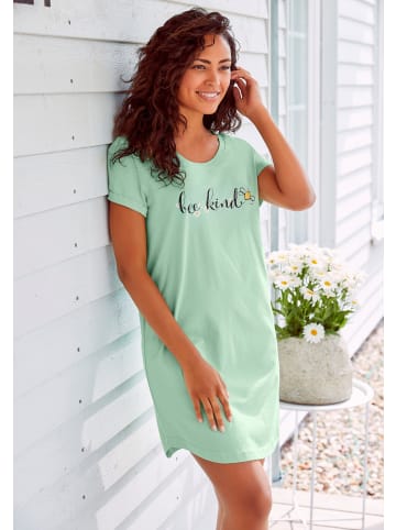VIVANCE DREAMS Nachthemd in jade-bedruckt