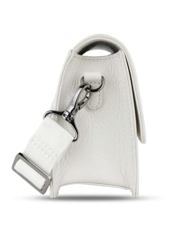 Bugatti Elsa - Umhängetasche Leder S 18.5 cm (schwarz) in weiß