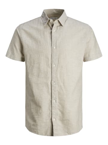 JACK & JONES Junior Leinenhemd kurzarm in crockery