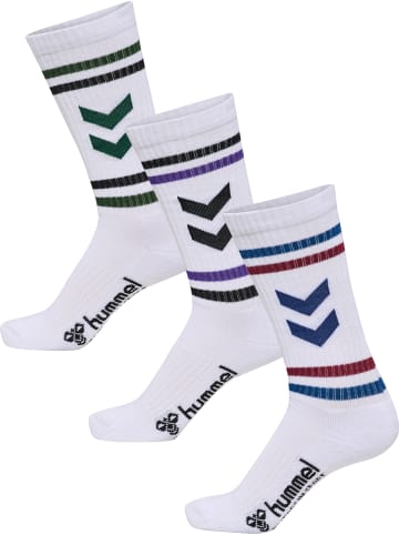 Hummel Long Socken Hml3-Pack Erwachsene in WHITE/MULTICOLOR