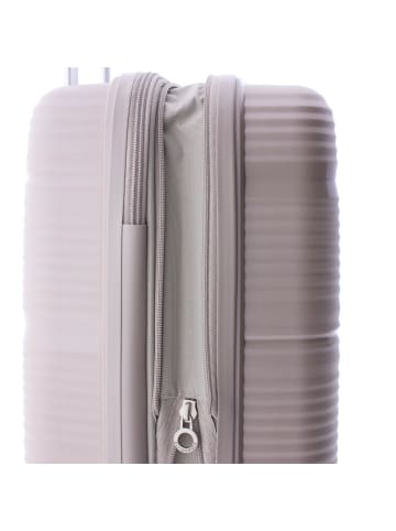 Gladiator 0800 4 Rollen Trolley 55 cm mit Dehnfalte in beige