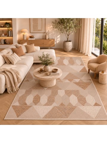 Pergamon Panama In- und Outdoor Teppich in Taupe