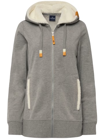 LAURASØN Sweatjacke in grau melange