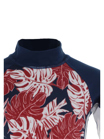 Olympia Shirt in nachtblau/rot