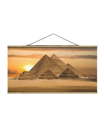 WALLART Stoffbild mit Posterleisten - Dream of Egypt in Gold