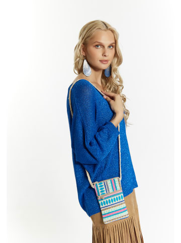 IZIA Damen Phone Bag in Blau Mehrfarbig