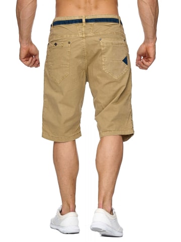 Max Men Bermuda Shorts Capri 3/4 Hose Stretch in Beige