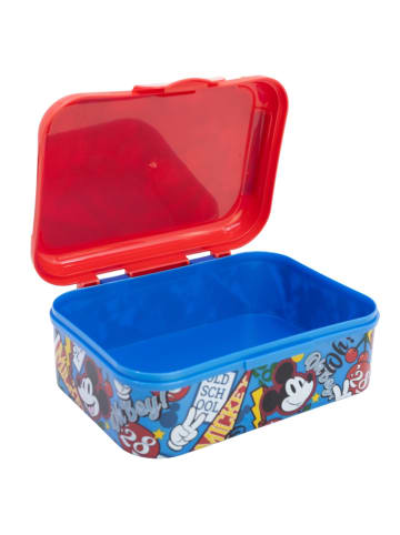 Disney Mickey Mouse Disney Mickey Mouse Brotdose Kinder Lunchbox mit Deckel – Bruchsicher in Blau