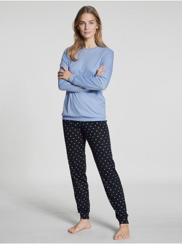 Calida Pyjama in dark lapis blue