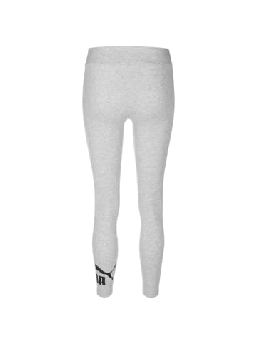 Puma Leggings Essentials Logo in grau / schwarz