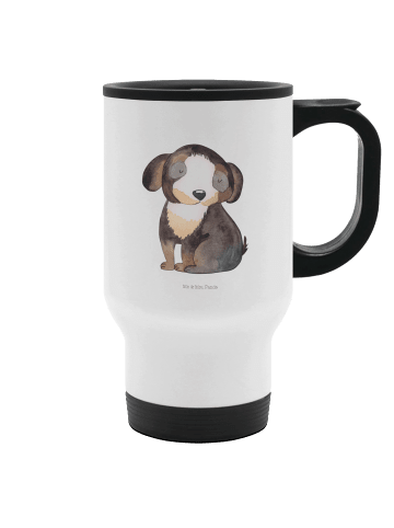 Mr. & Mrs. Panda Thermobecher To Go Hund Entspannen ohne Spruch in Weiß