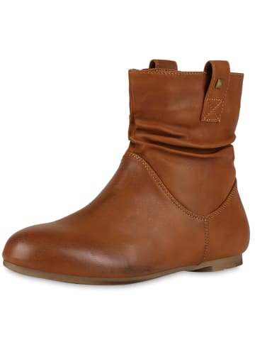 VAN HILL Schlupfstiefeletten Harper in Hellbraun