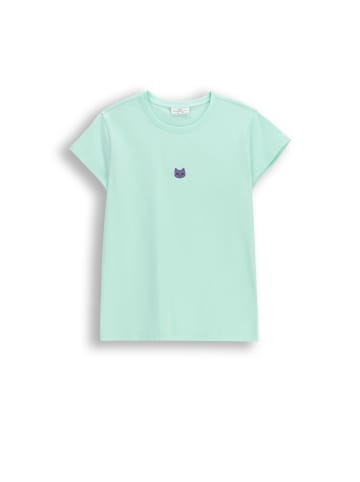 Coccodrillo T-Shirt mit kurzen Ärmeln in in Minzfarbe