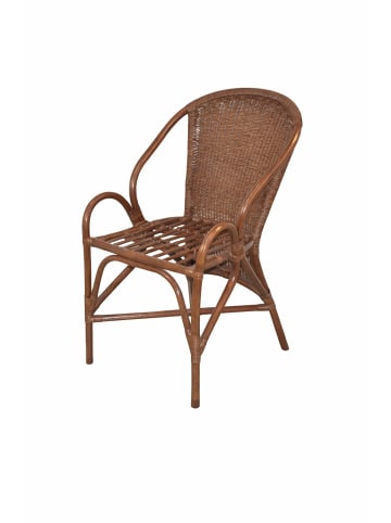 möbel-direkt Rattanstuhl mit Kissen Handgeflochten in braun