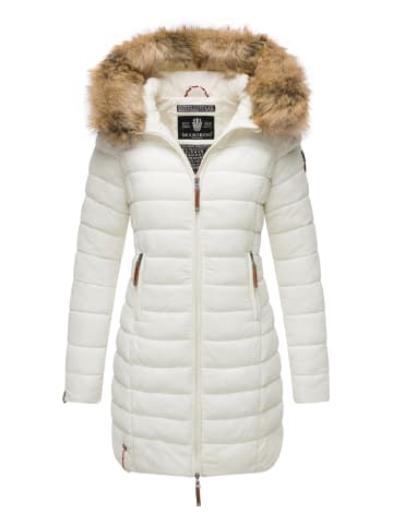 Marikoo Steppmantel Rose-Stepp in Off White