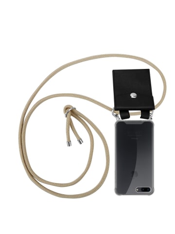 cadorabo Handykette für Apple iPhone 7 PLUS / 7S PLUS / 8 PLUS Hülle in GLÄNZEND BRAUN