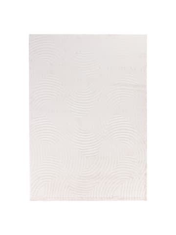 KADIMA DESIGN Teppich Kurzflor Waschbar 3D ILLER Strapazierfähig OEKO-TEX in Creme