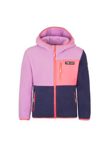 Trollkids Fleecejacke Aurlandsfjord in light violet