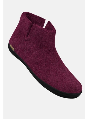 glerups Boots Kautschuksohle Schwarz in Cranberry