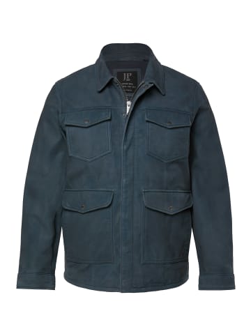 JP1880 Lederjacke in tiefseeblau
