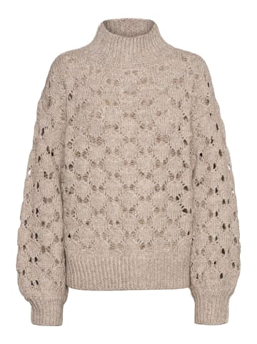 Vero Moda Strickpullover in Natural Melange