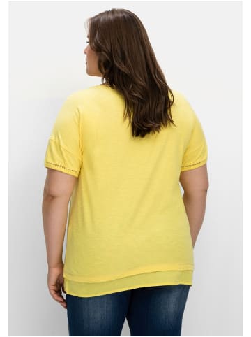 sheego Shirt in gelb
