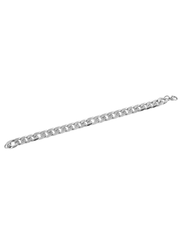 Adeliás Unisex Armband aus Edelstahl 21 cm in silber