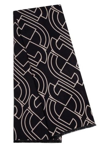 comma Schal in schwarz beige - 0002