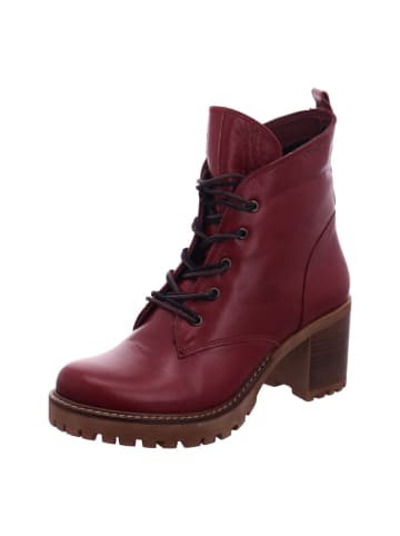 Esgano Damenschnürrstiefel warm Absatz Da.-Stiefelette in  Rot