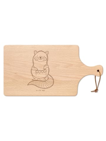 Mr. & Mrs. Panda Frühstücksbrettchen Roter Panda ohne Spruch in Transparent