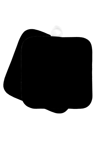 Mr. & Mrs. Panda Topflappen Design Frame Barfuß Wiese mit Spruch in Keine Angabe