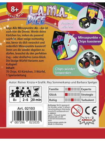 Amigo Spiel + LAMA Dice in Mehrfarbig ab 8 Jahre