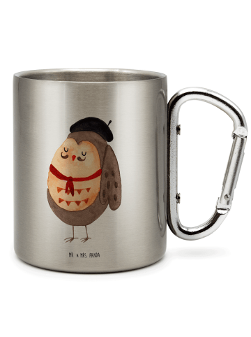 Mr. & Mrs. Panda Thermobecher Eule Frankreich ohne Spruch in Silber