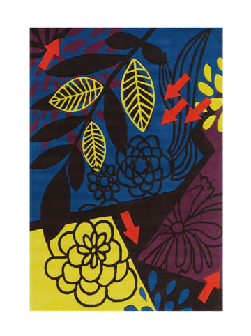 Arte Espina Wohnzimmer Teppich – Kurzflorteppich Spirit 3137 in multi - rechteckig