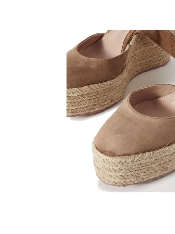 Gianvito Rossi Beige Kalbsleder Espadrilles