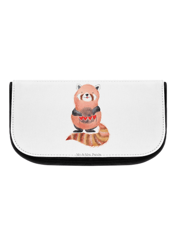 Mr. & Mrs. Panda Schminktasche Roter Panda ohne Spruch in Weiß