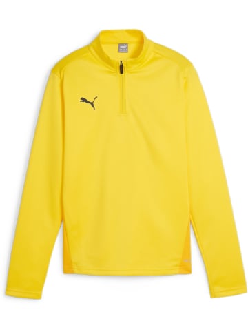 Puma T-Shirt "TeamGoal Training 1/4 Zip Top Jr" in Gelb