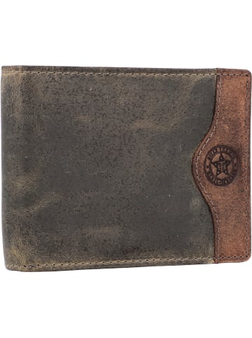 Billy the Kid Hunter Geldbörse RFID Leder 12 cm khaki-brown