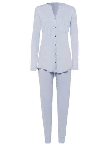 Hanro Pyjama Pure Essence in Blue glow