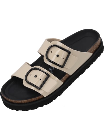 Palado Pantoletten Tessani in Beige Lack