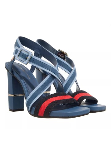 Tommy Hilfiger Hardware Block High Heel Combo Blue Coast in blue