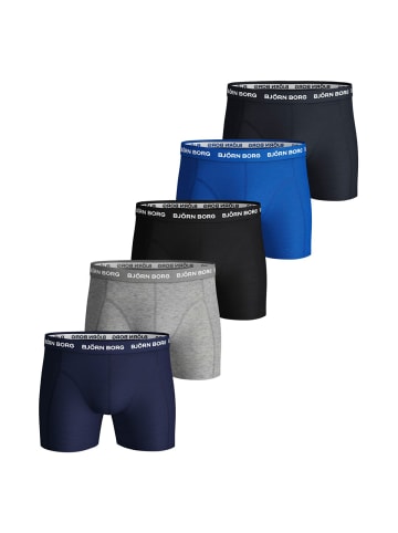 Björn Borg Boxershort 5er Pack in blau/grau/schwarz