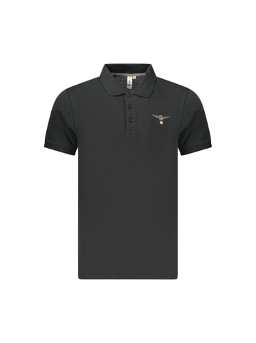 ACCADEMIA MILITARE Schwarz Herren Poloshirt Hemd aus Baumwolle